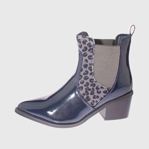 Bot&iacute;n Animal Print Navy V&iacute;a Franca Art. 52105b30421slnavy